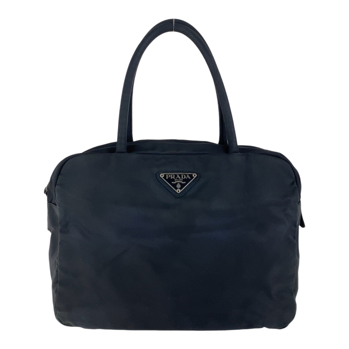 Prada Nylon Tessuto Logo Plate Handbag