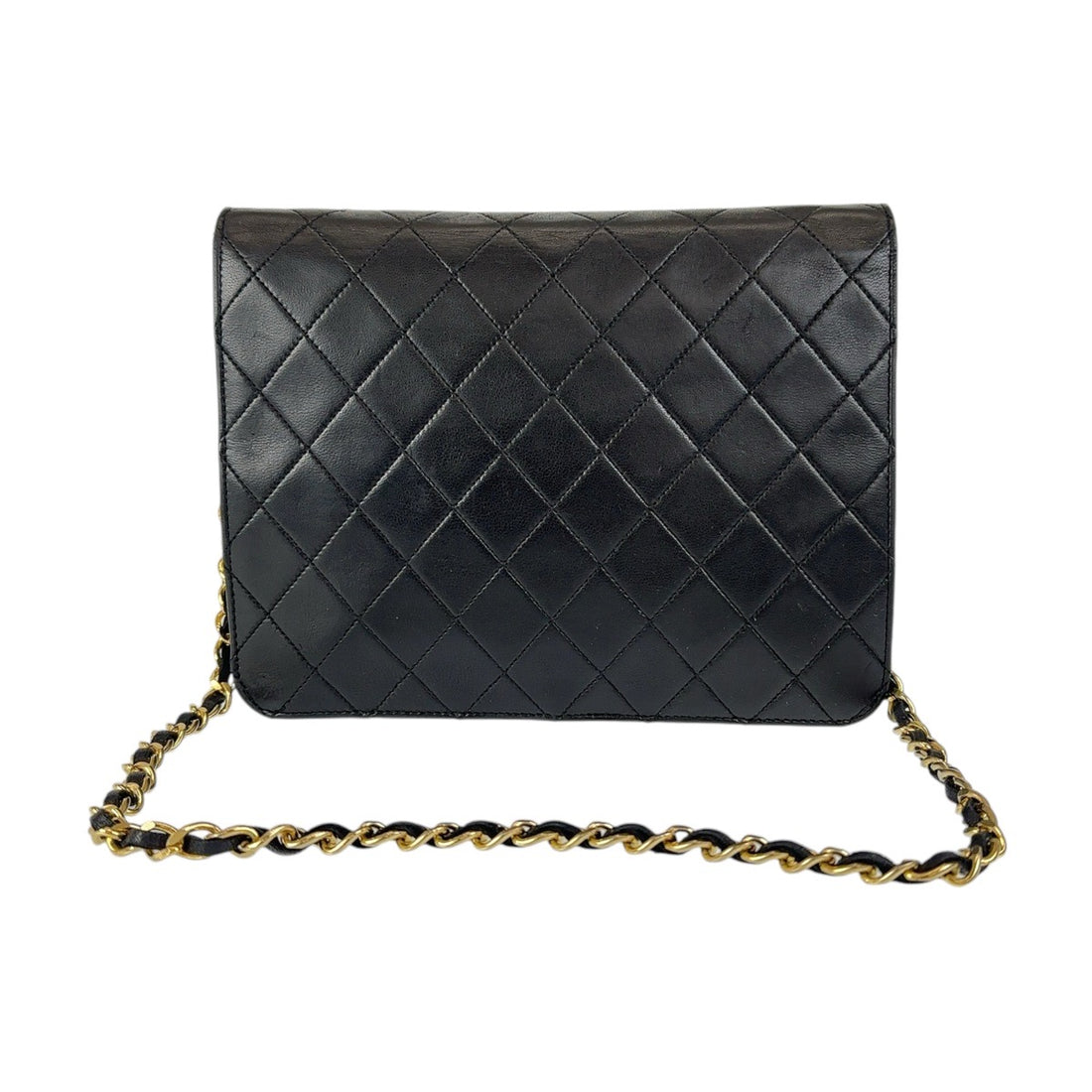 Chanel Vintage Lambskin Push Lock Flap Bag