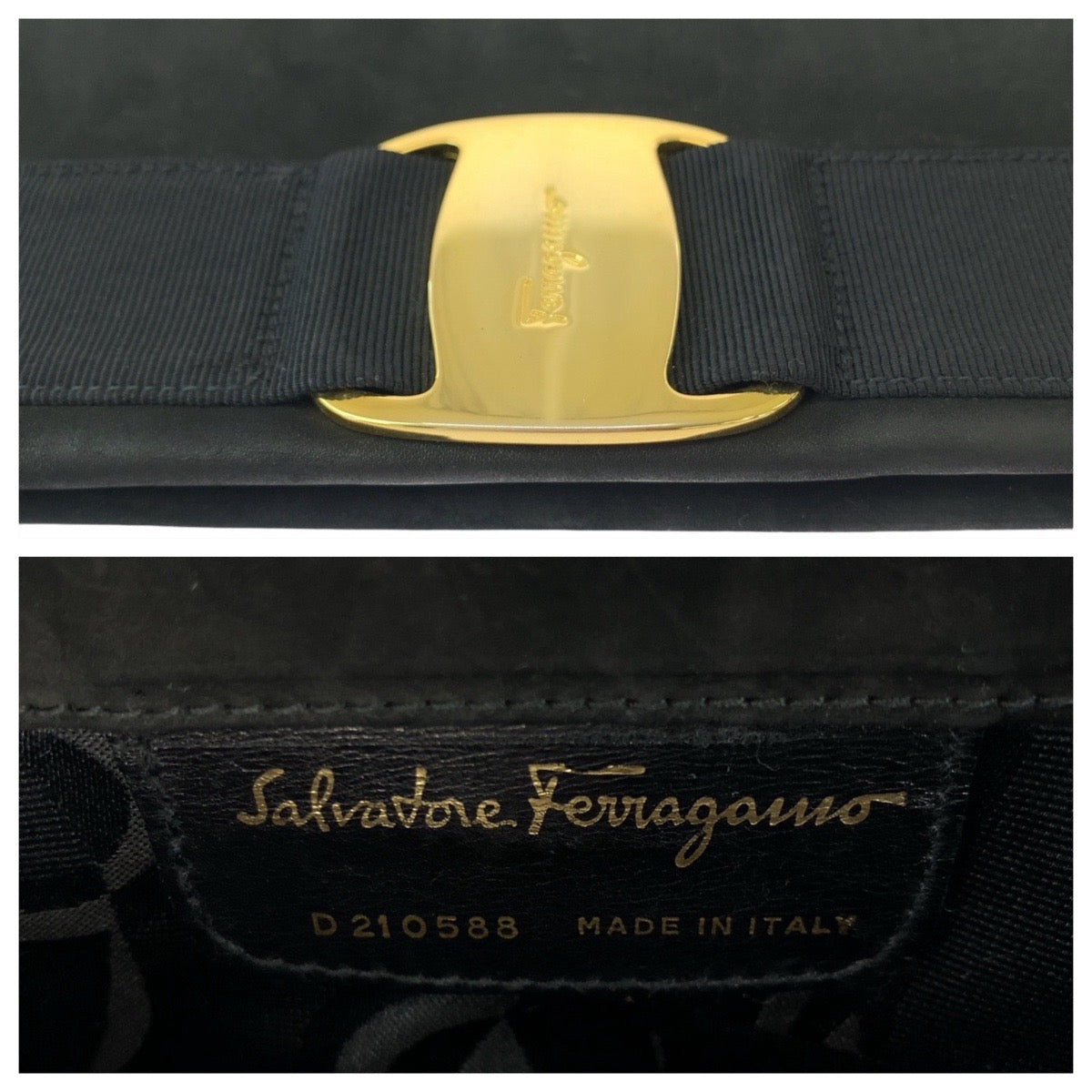 Salvatore Ferragamo Suede Vara Ribbon Shoulder Bag