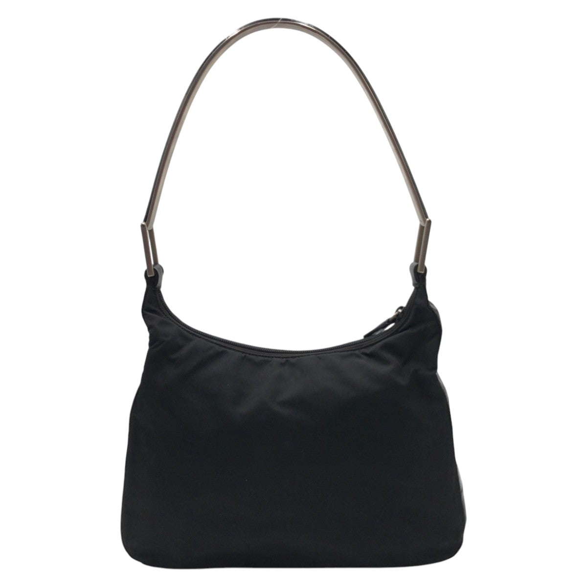 Prada Nylon Leather Hobo Shoulder Bag