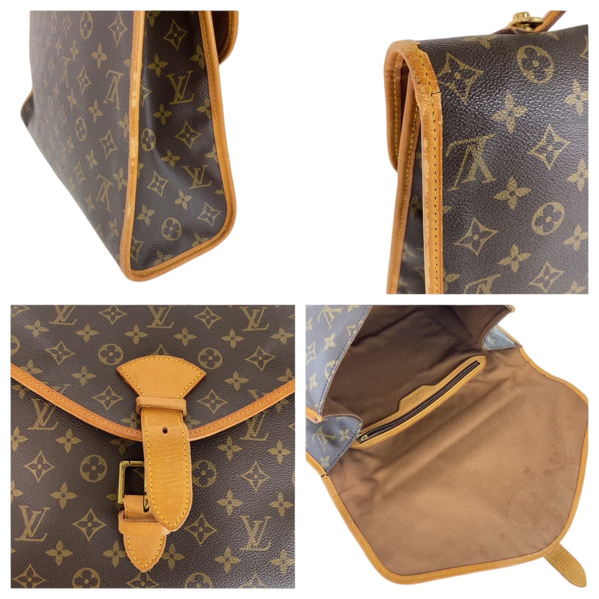 Louis Vuitton Beverly Briefcase Brown PVC