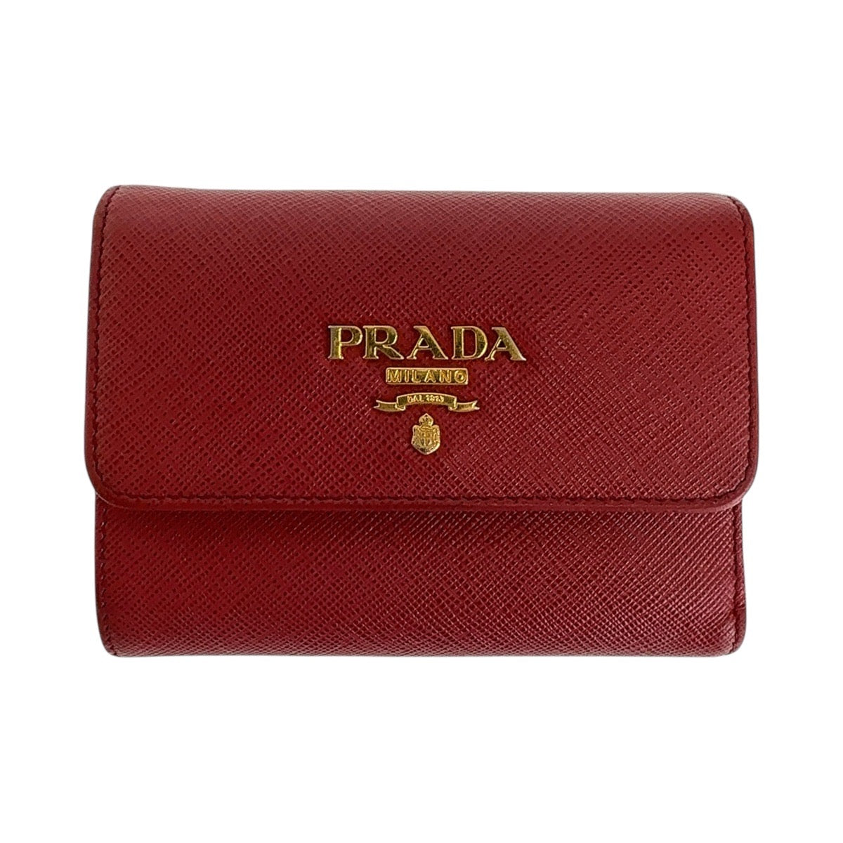 Prada Saffiano Leather Compact Wallet