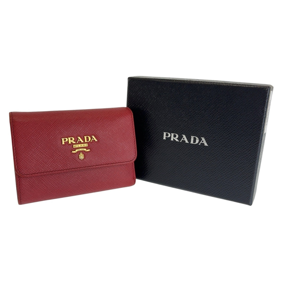 Prada Saffiano Leather Compact Wallet