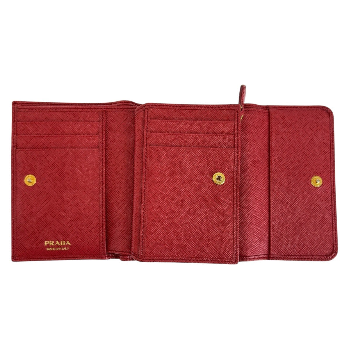 Prada Saffiano Leather Compact Wallet