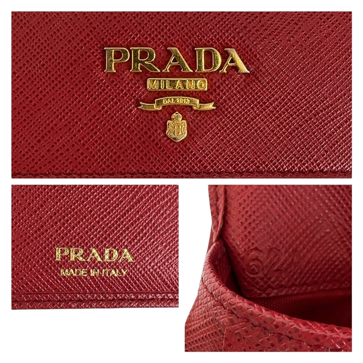 Prada Saffiano Leather Compact Wallet