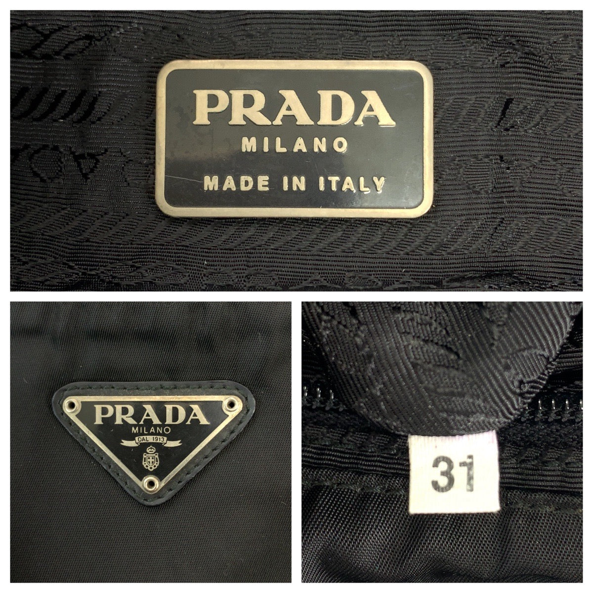 Prada Nylon Tessuto Logo Backpack B4650F