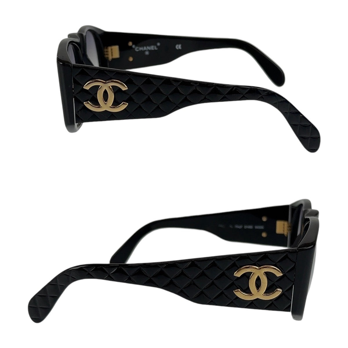 Chanel Vintage Coco Mark Matelassé Sunglasses