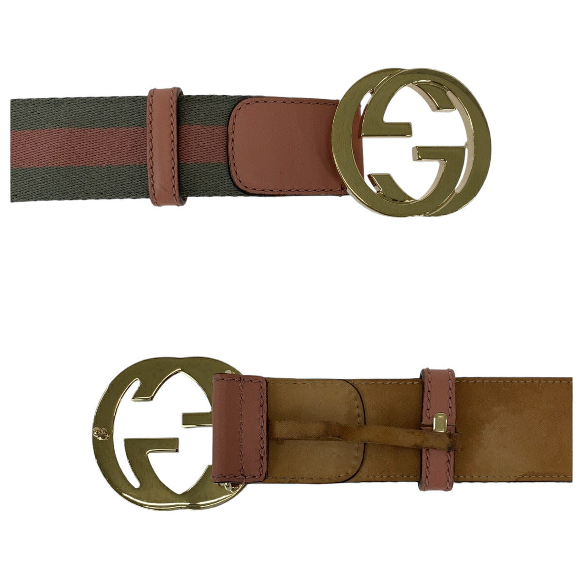 Gucci Canvas Interlocking Belt