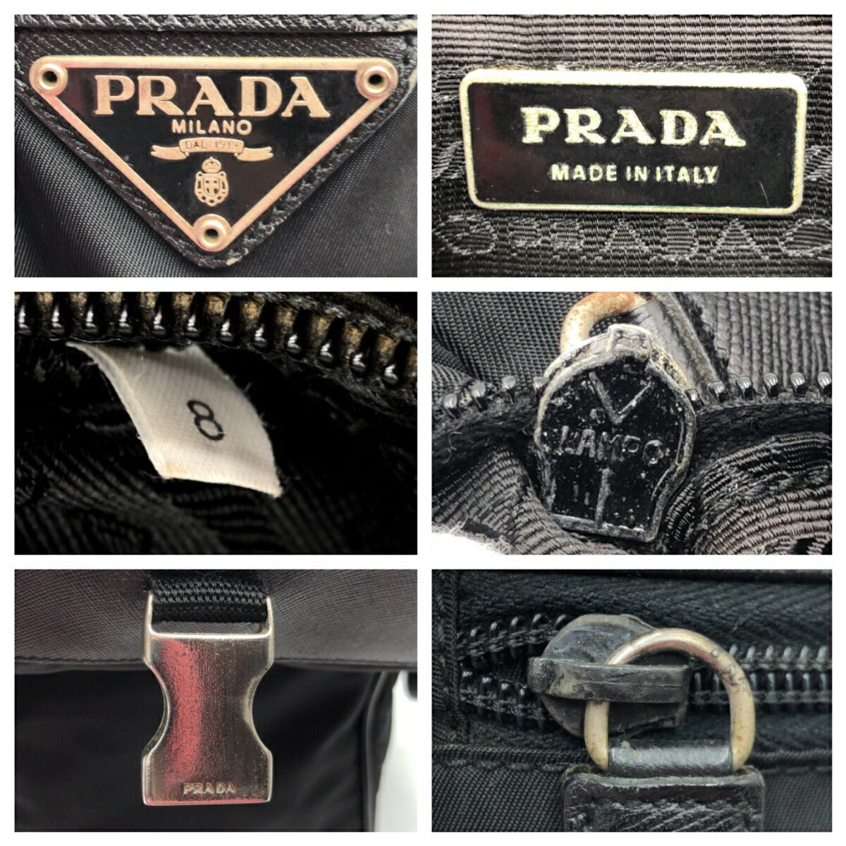 Prada Nylon Tessuto Logo Shoulder Bag