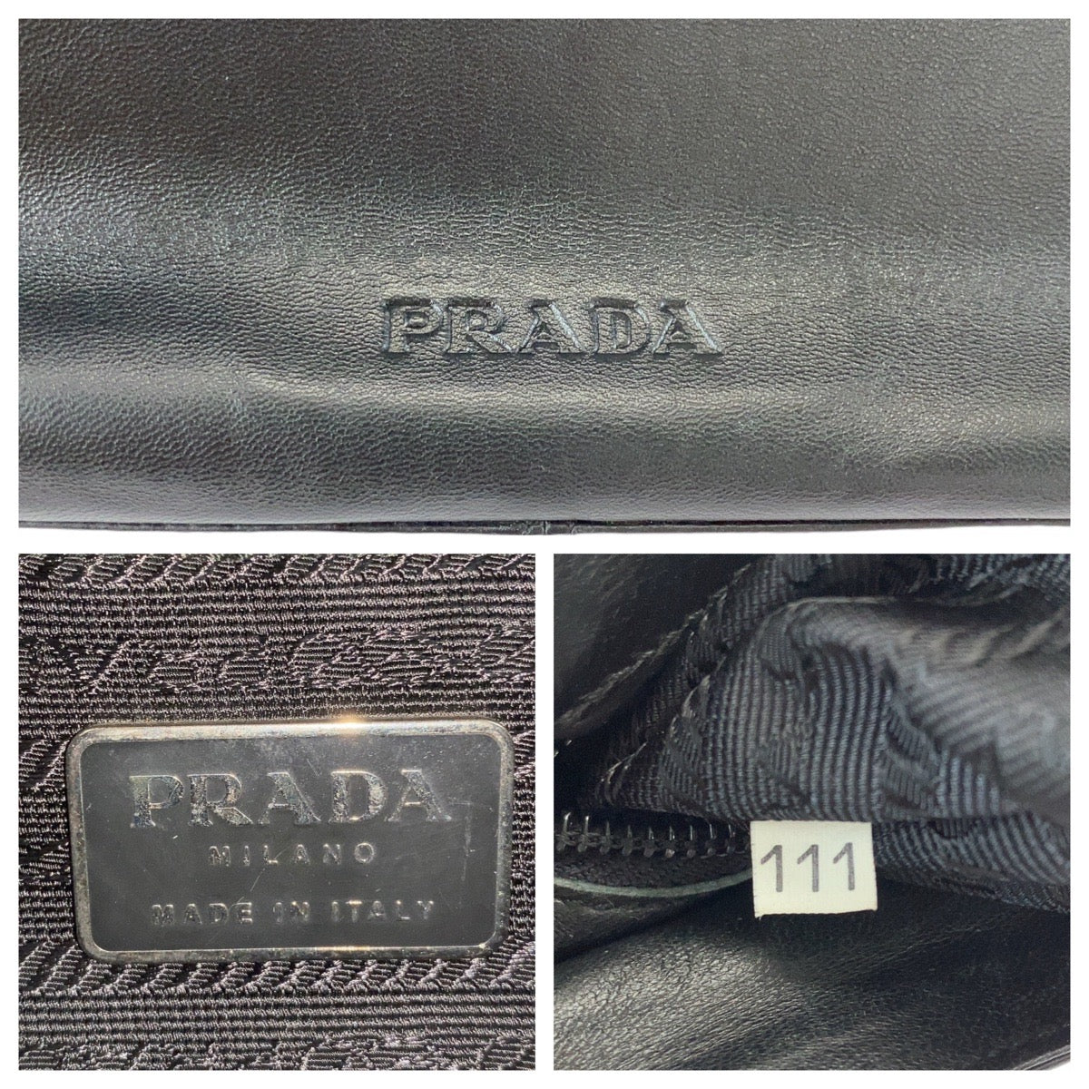 Prada Leather Plastic Chain Tote Bag