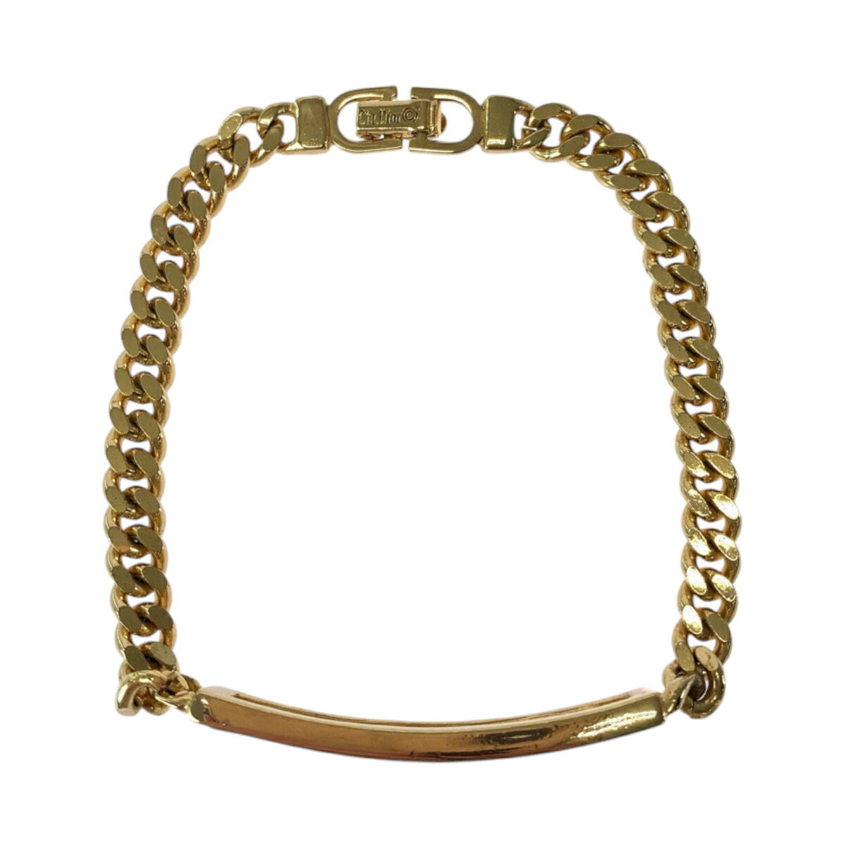 Dior Gold Plate Logo Bracelet