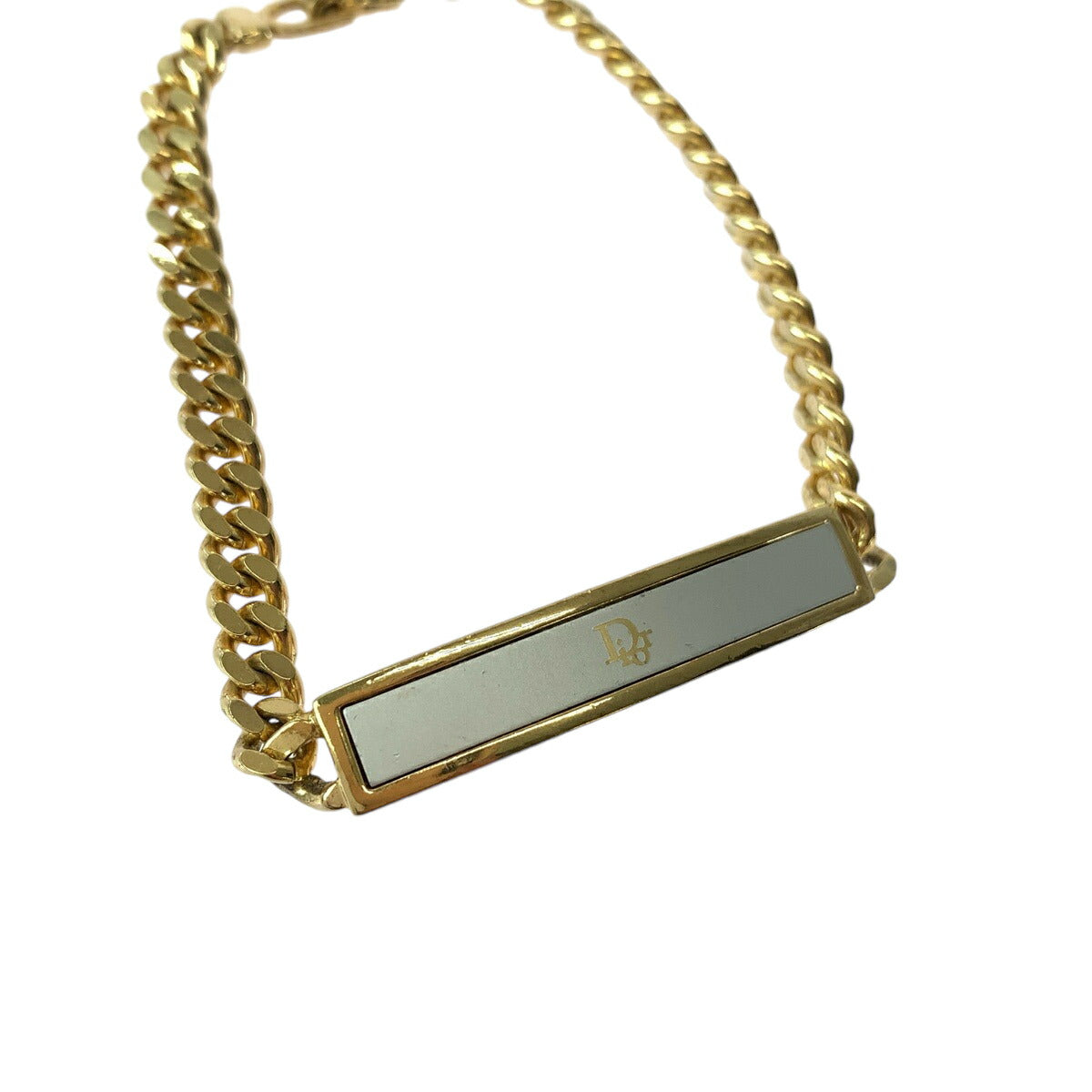 Dior Gold Plate Logo Bracelet