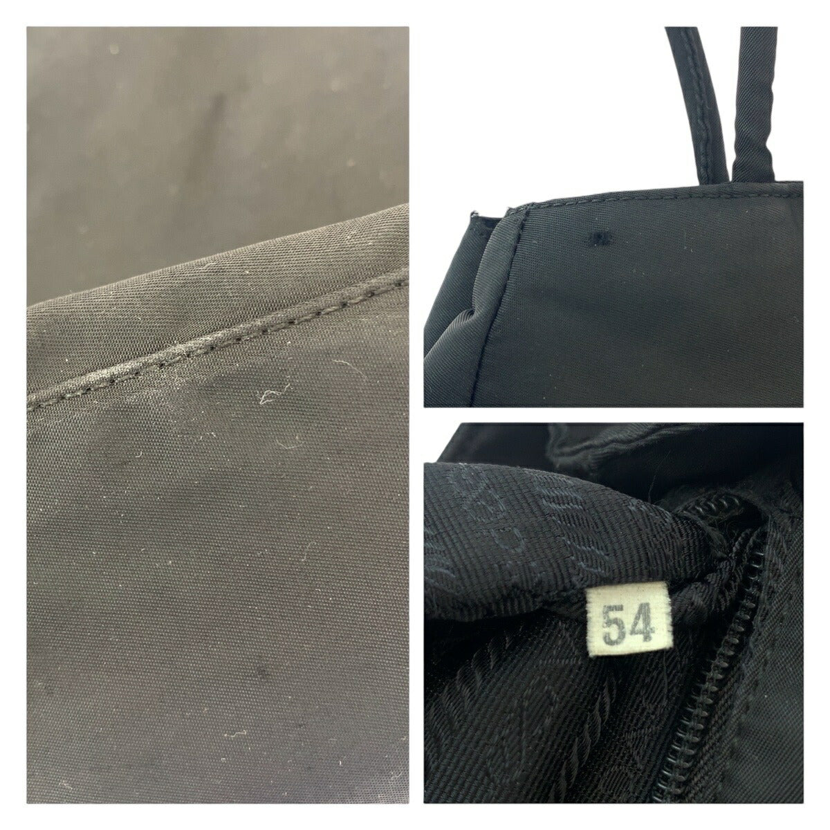 Prada Nylon Tessuto Triangle Logo Tote Bag