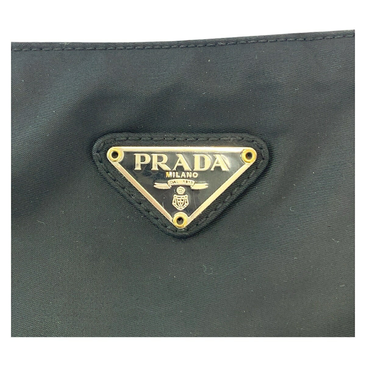 Prada Nylon Tessuto Triangle Logo Tote Bag