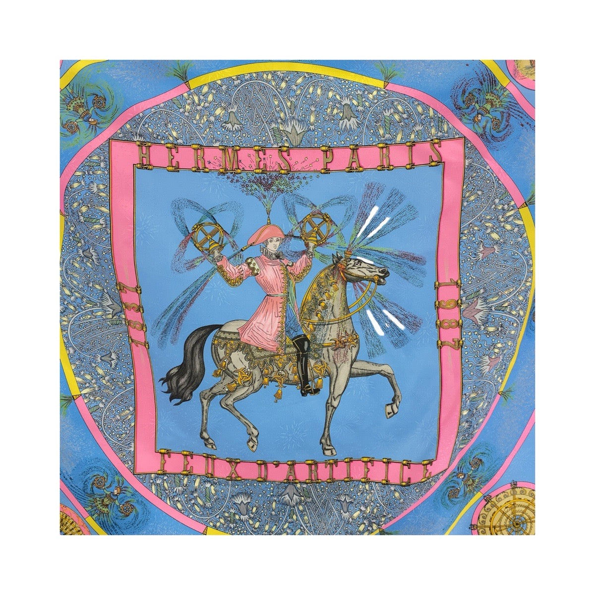 Hermes Silk Scarf FEUX D’ARTIFICE