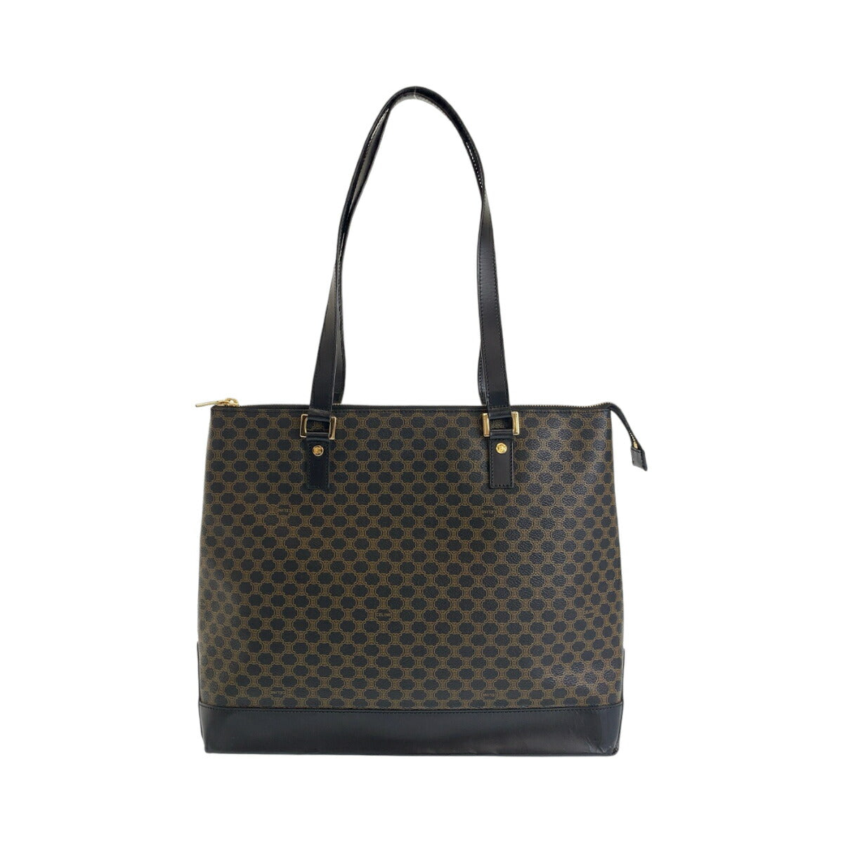 Celine Vintage Macadam PVC Tote Shoulder Bag