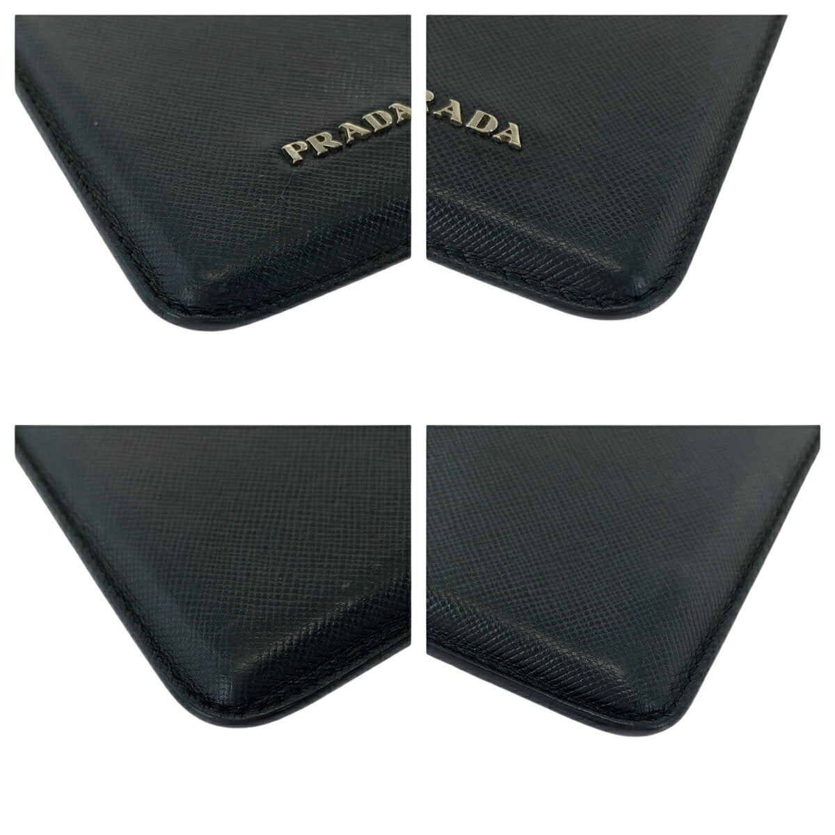 Prada Black Leather Smartphone Case