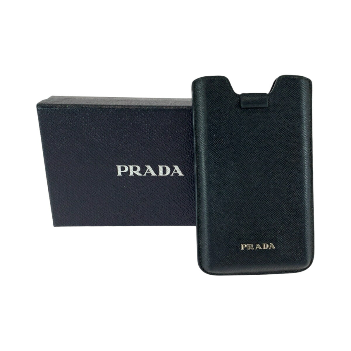 Prada Black Leather Smartphone Case