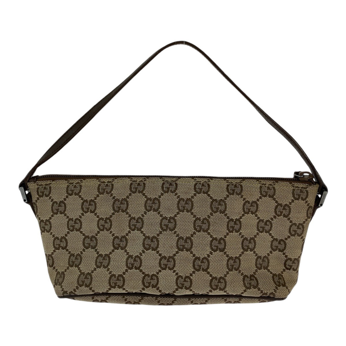 Gucci Brown Beige Leather Handbag Accessory Pouch