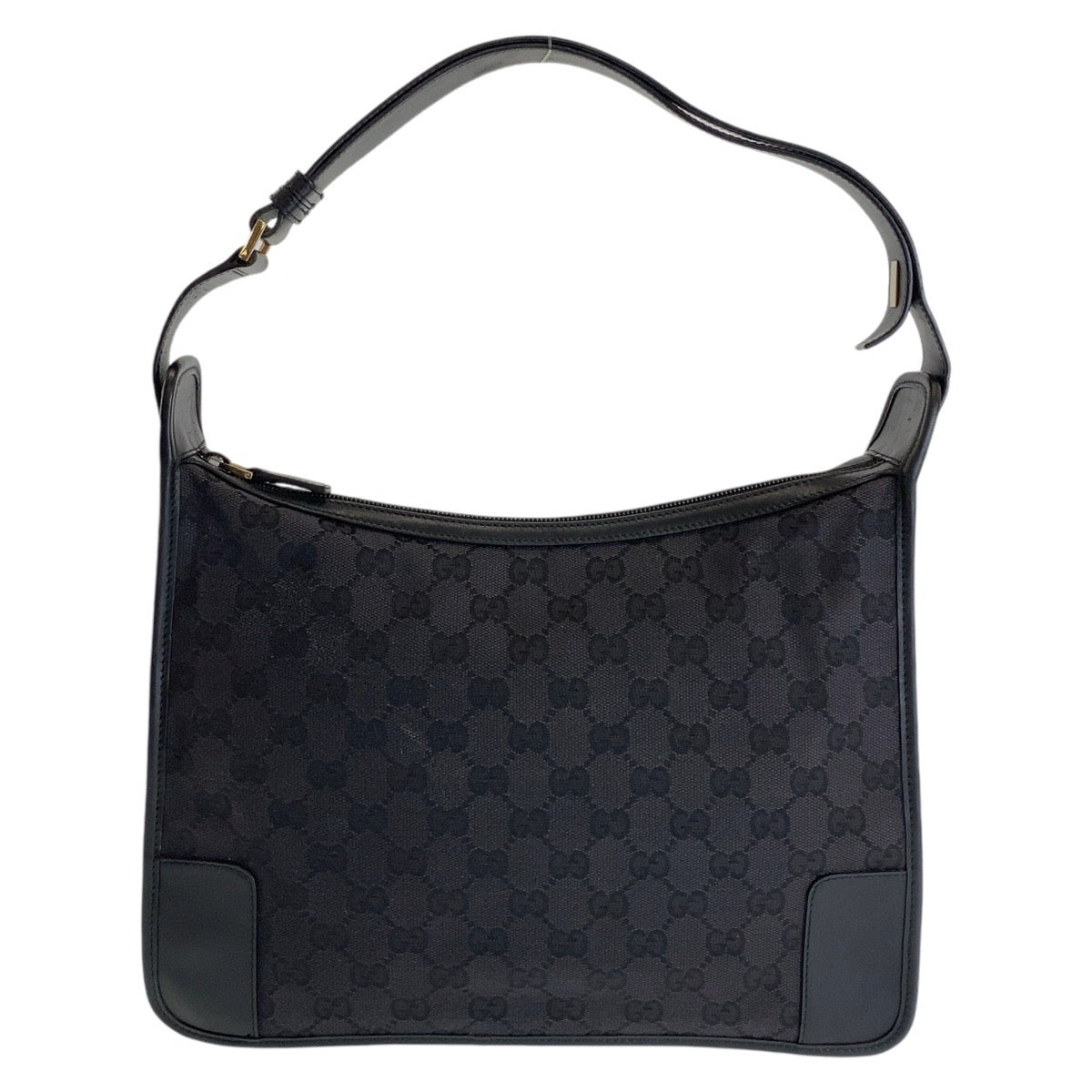 Gucci GG Canvas Leather Hobo Shoulder Bag