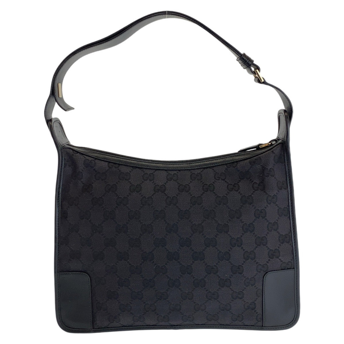 Gucci GG Canvas Leather Hobo Shoulder Bag