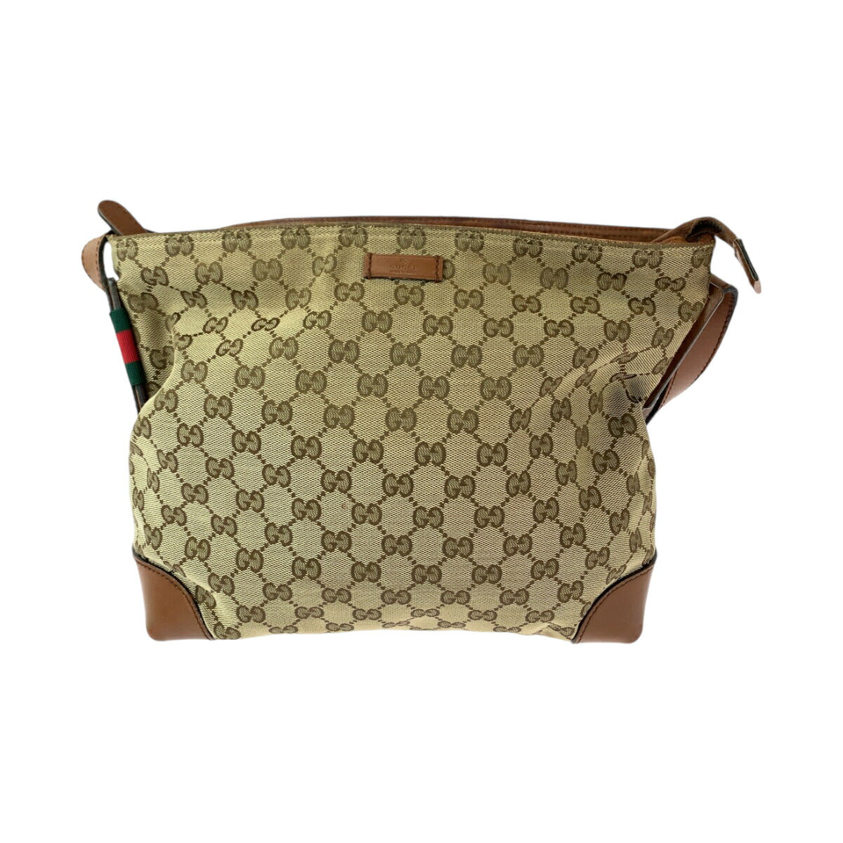 Gucci GG Canvas Shoulder Bag Brown