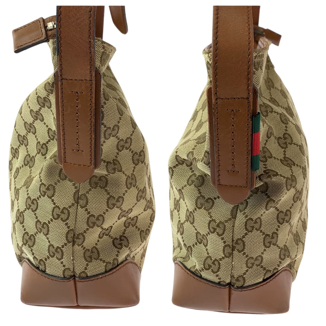 Gucci GG Canvas Shoulder Bag Brown