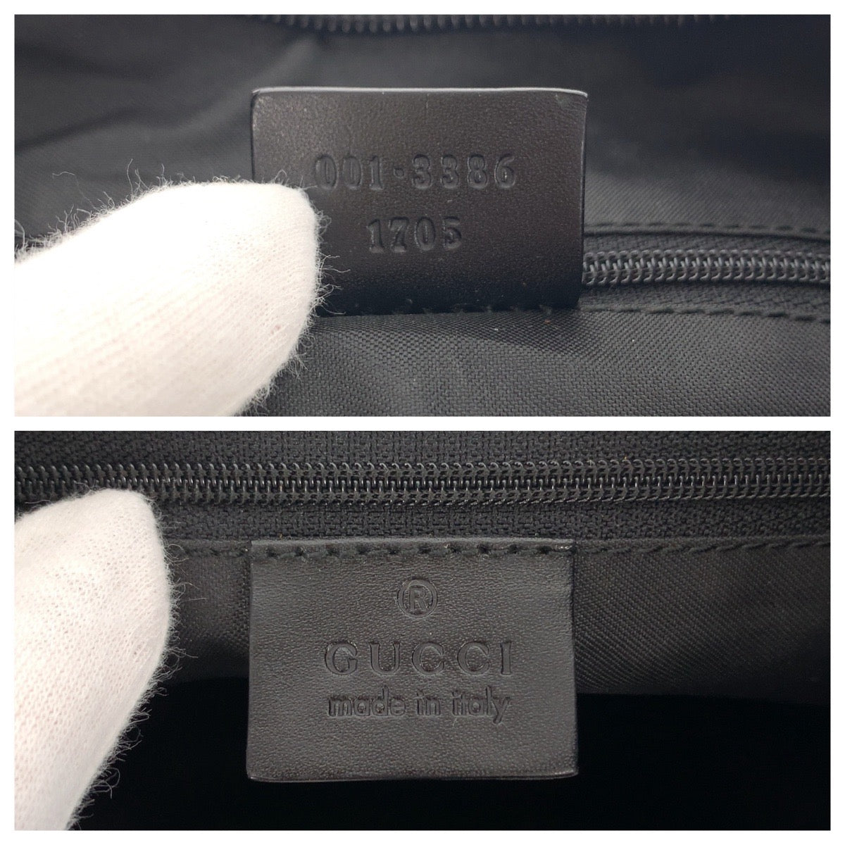 Gucci Black GG Canvas Shoulder Bag