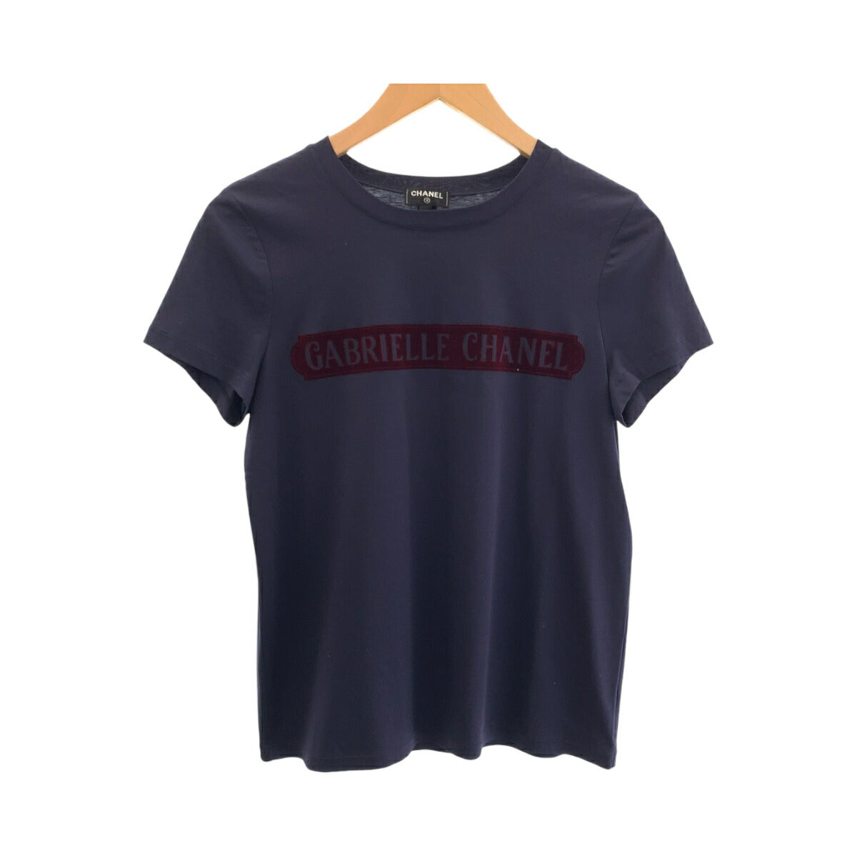 Chanel Cotton T-Shirt Navy Red Size 34