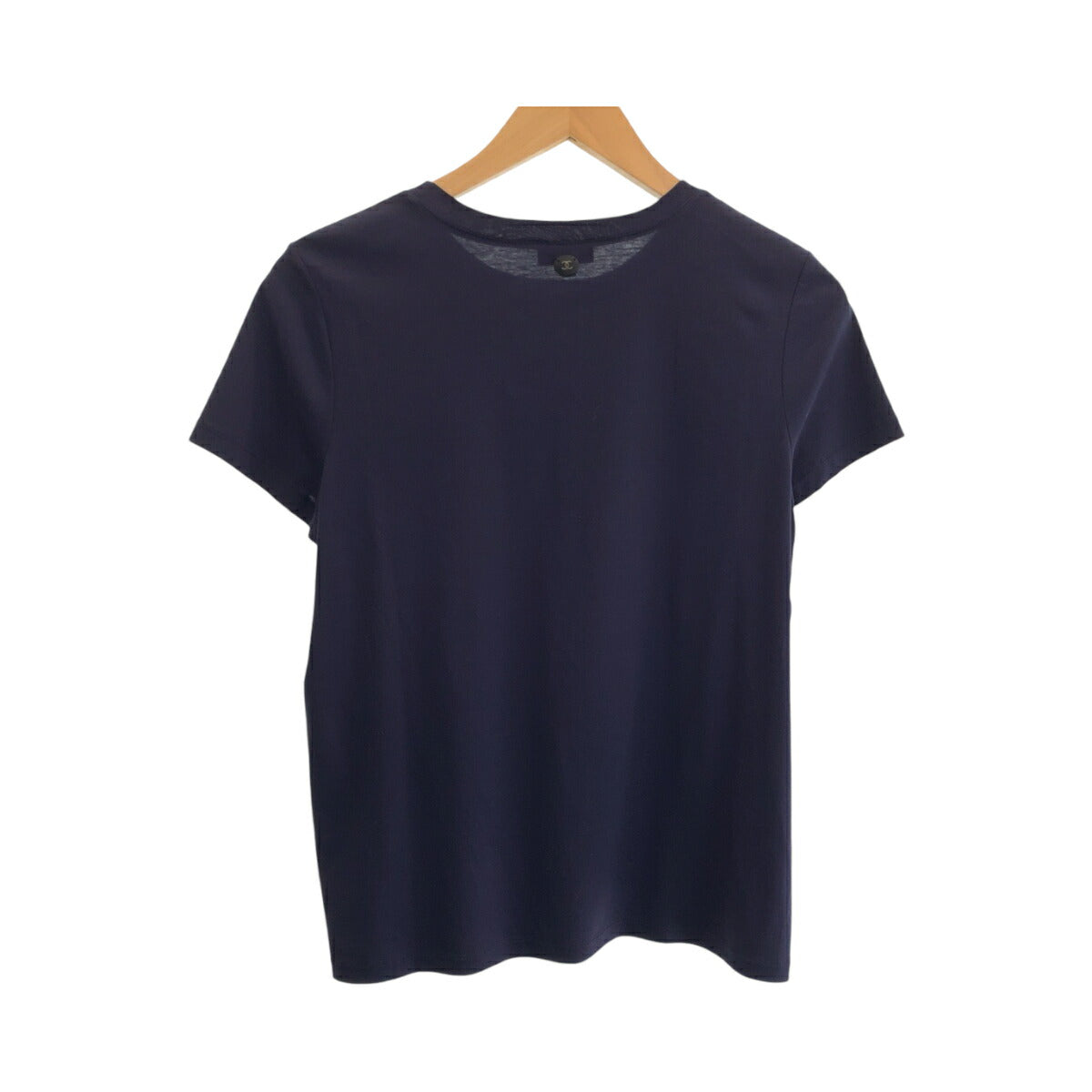 Chanel Cotton T-Shirt Navy Red Size 34