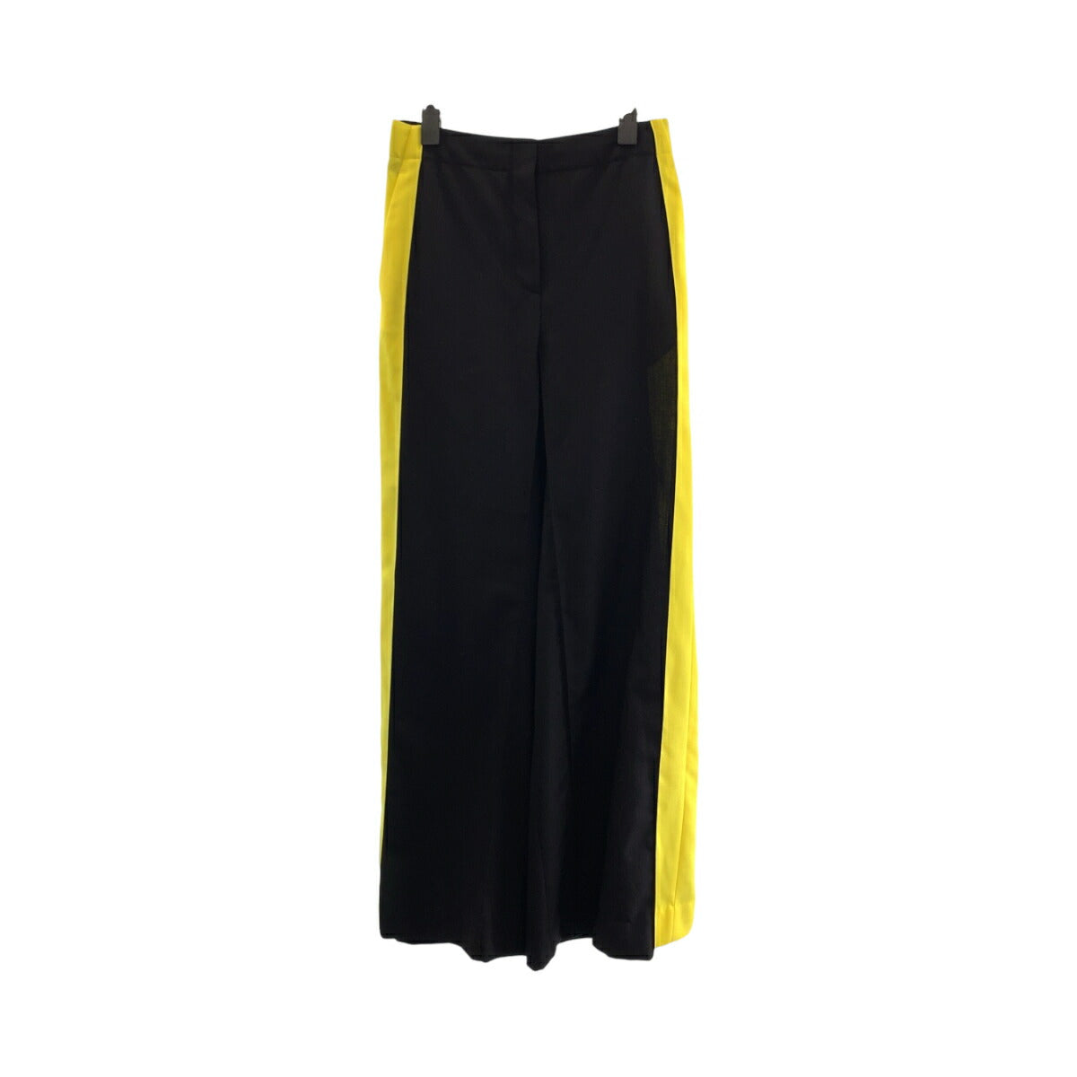 Loewe Wool Wide Pants Black Yellow