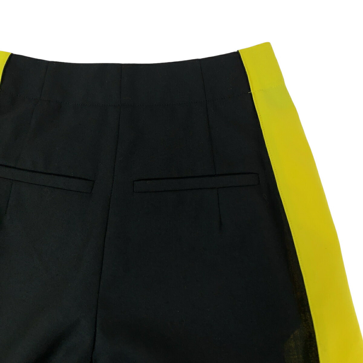 Loewe Wool Wide Pants Black Yellow