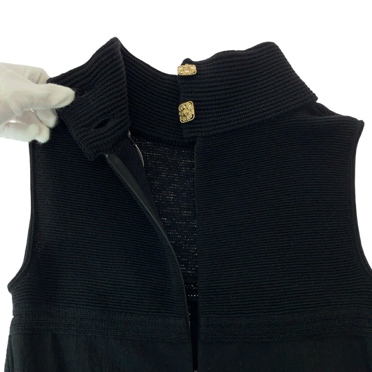 Chanel Wool Sleeveless Knit Dress