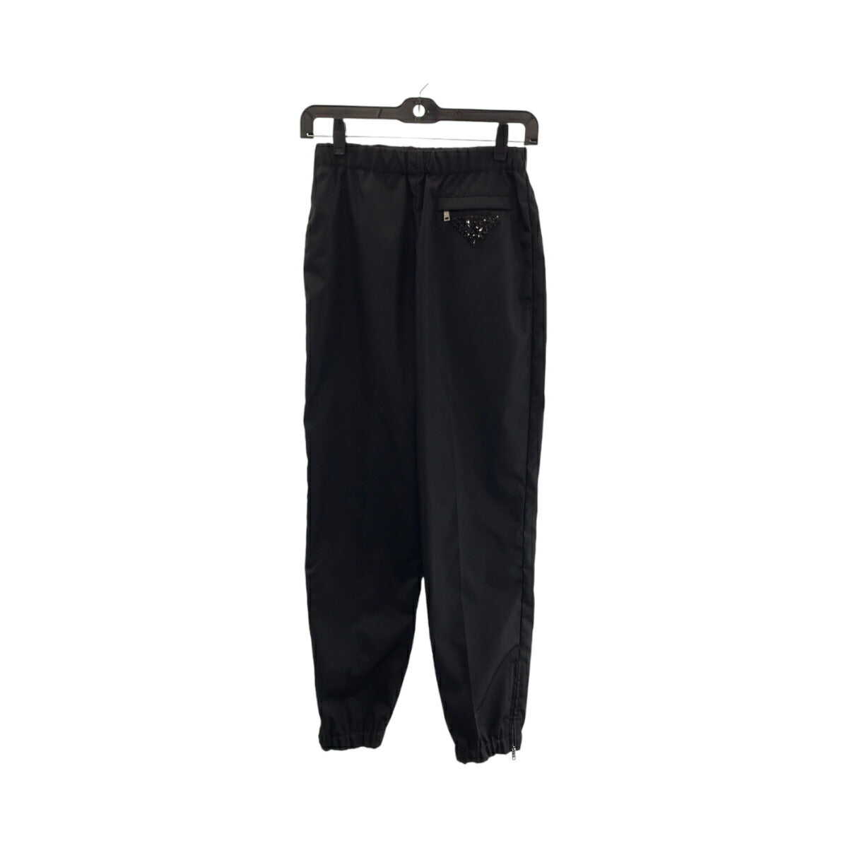 Prada Nylon Jogger Pants with Triangle Logo