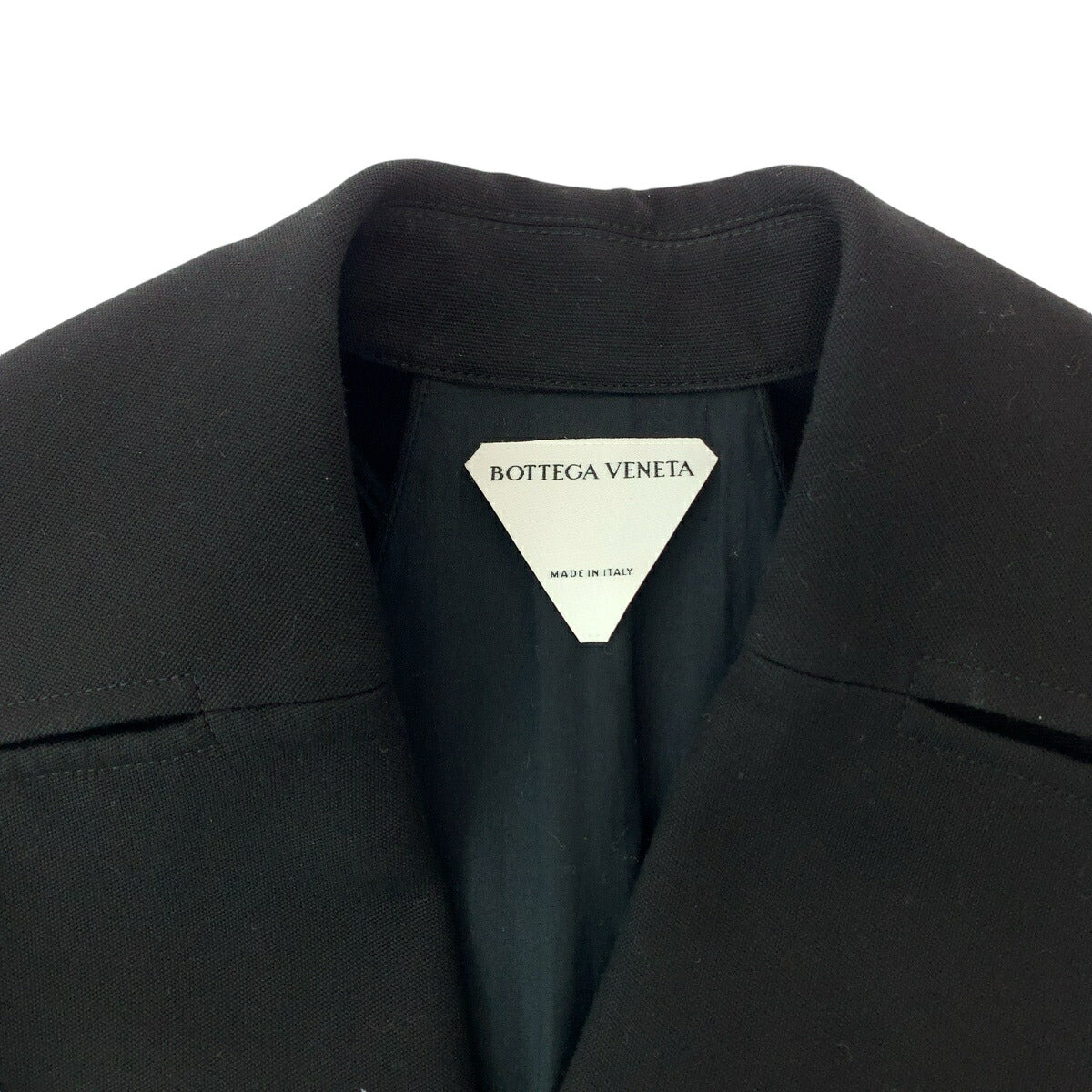 Bottega Veneta Wool Trench Coat with Triangle Belt