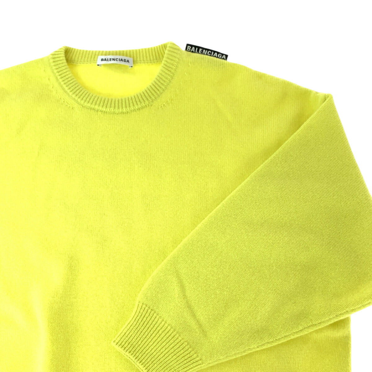 Balenciaga Cashmere Logo Tag Sweater XS