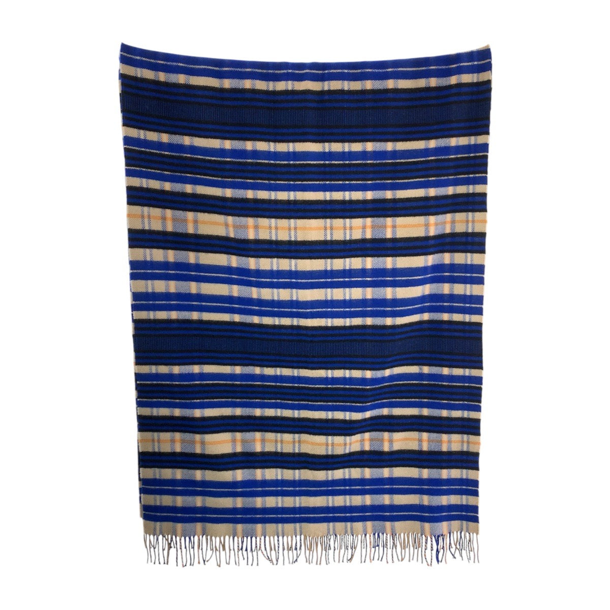 Hermes Cashmere Scarf Blue Multicolor