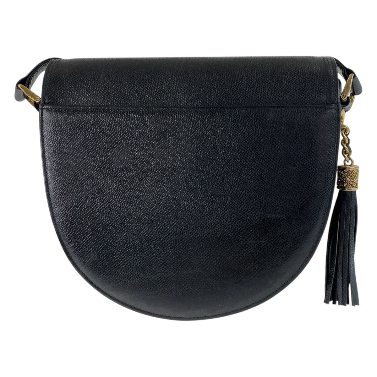 Valentino Garavani Vintage Black Leather Shoulder Bag