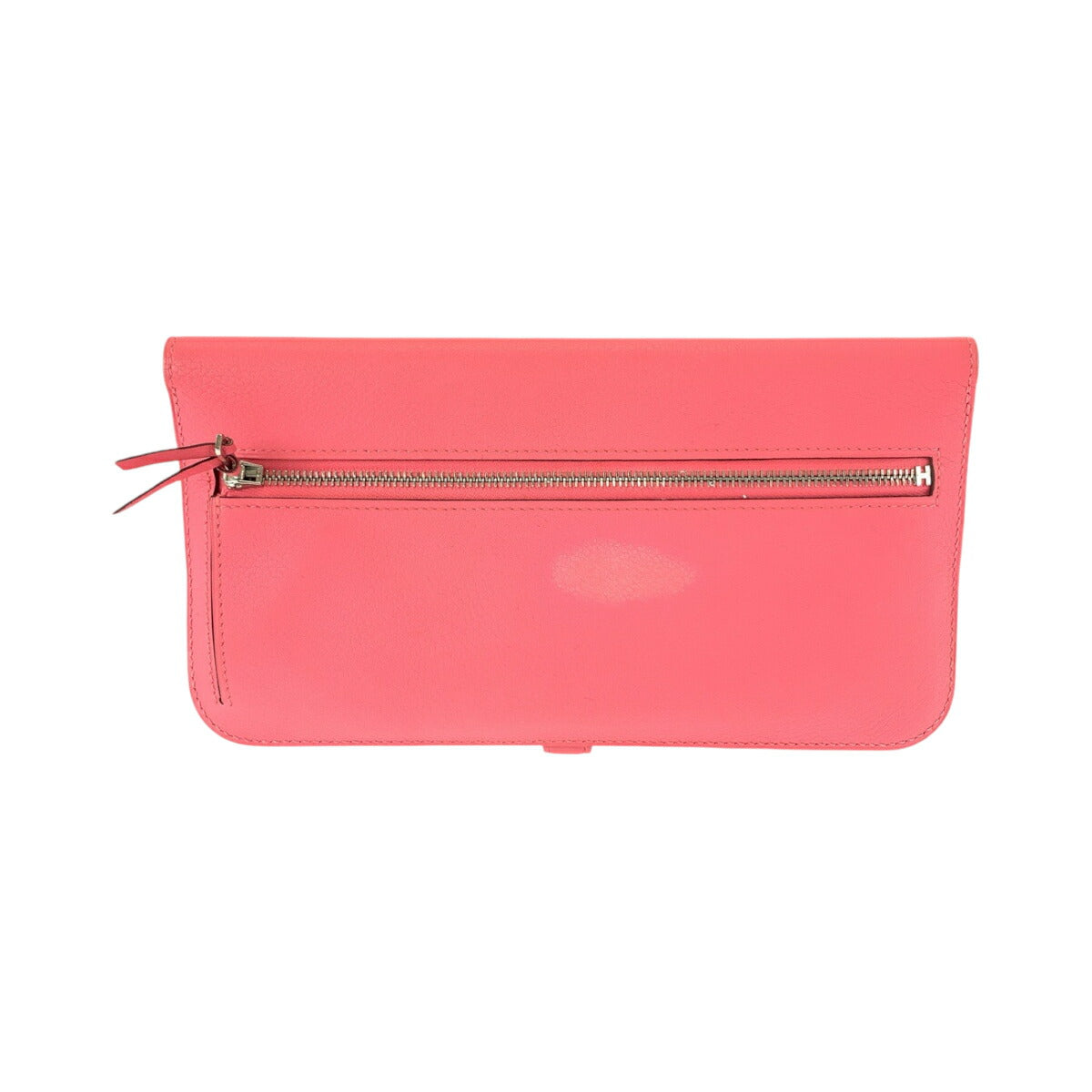 Hermes Dogon Long Wallet Pink Silver Hardware