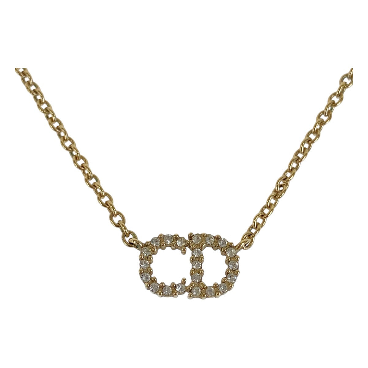 Dior Clair de Lune Gold Metal Rhinestone Necklace