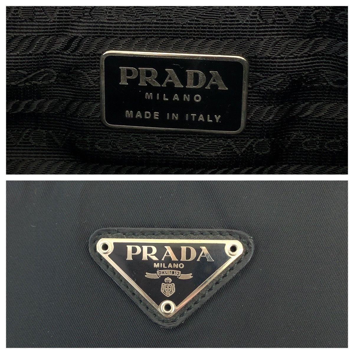 Prada Nylon Tessuto Logo Tote Bag