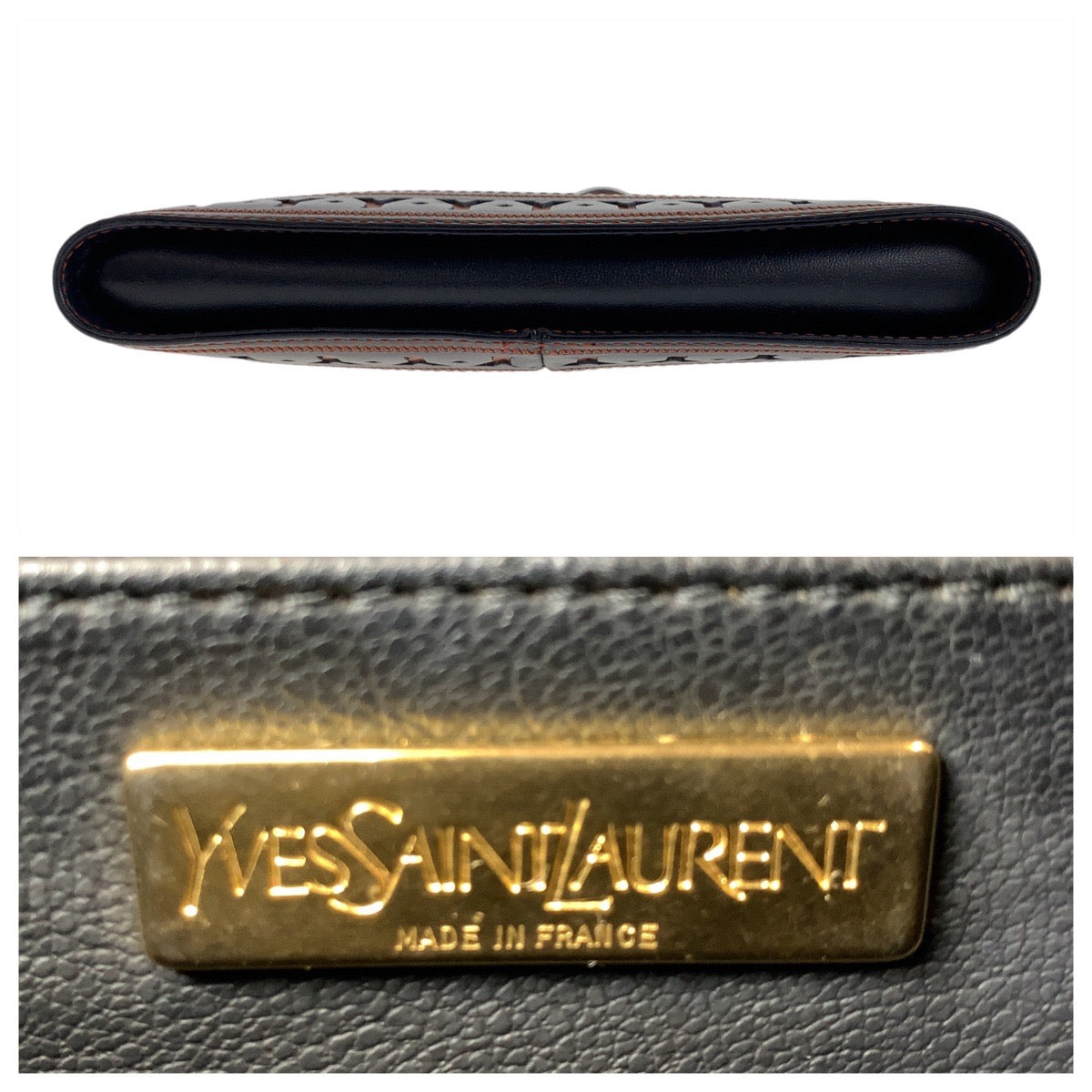 Yves Saint Laurent Y Cutout Leather Shoulder Bag