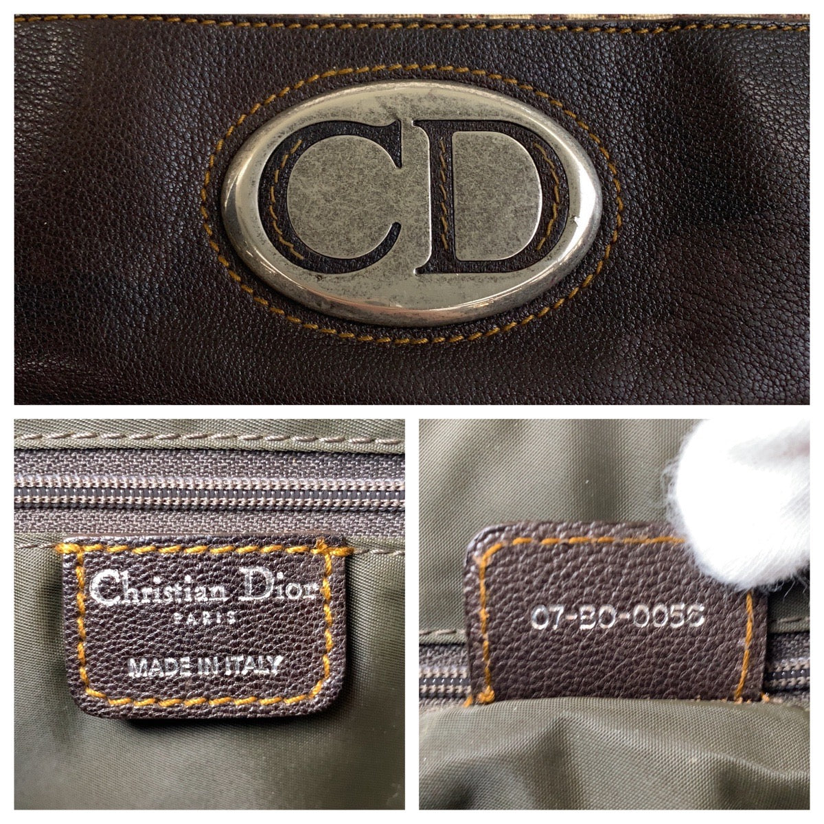 Dior Trotter Canvas Leather Messenger Bag