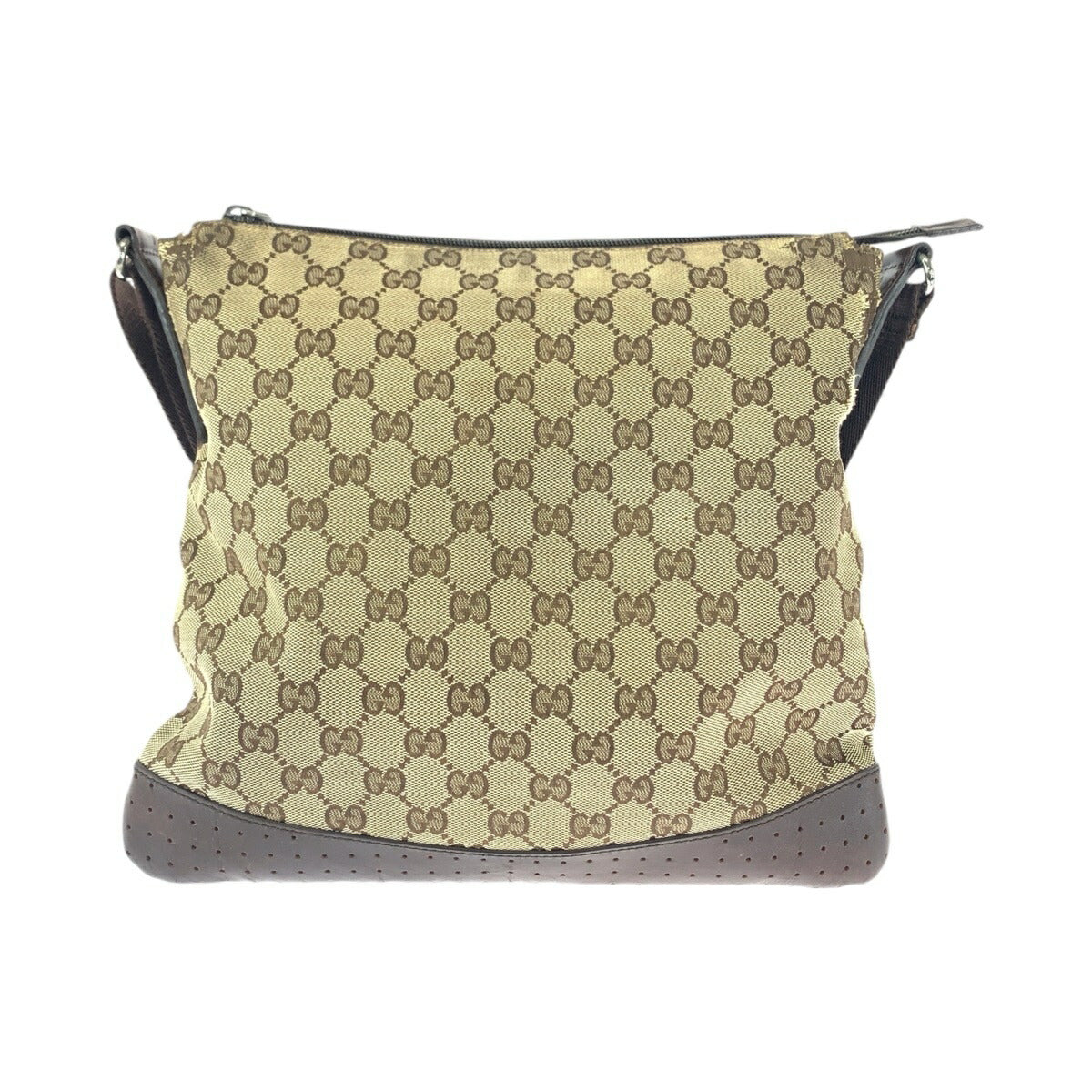 Gucci GG Canvas Leather Shoulder Bag