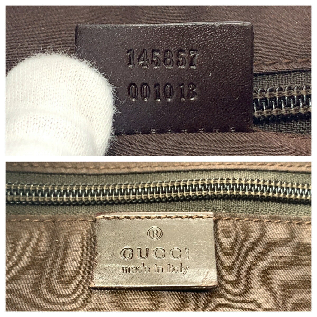 Gucci GG Canvas Leather Shoulder Bag