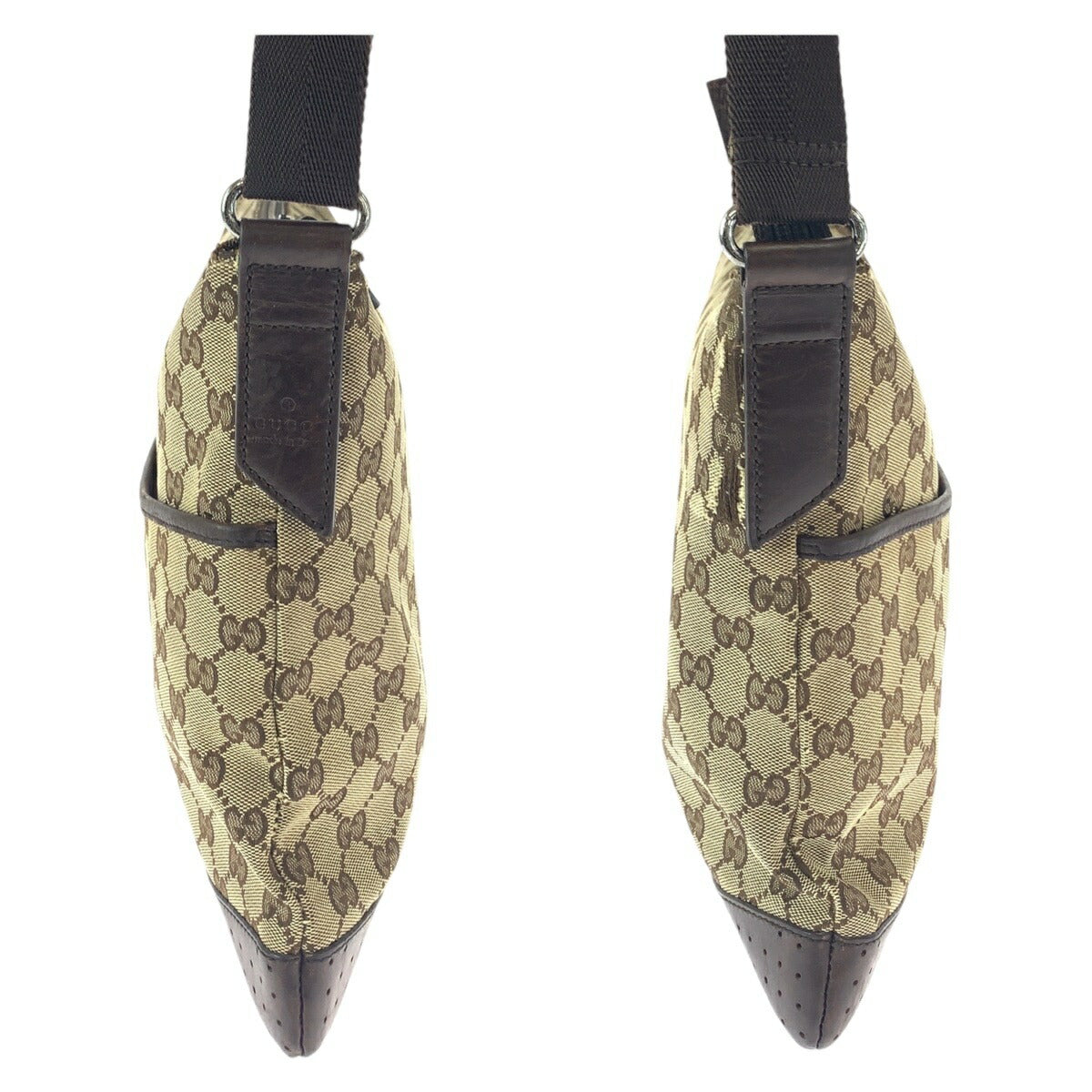 Gucci GG Canvas Leather Shoulder Bag