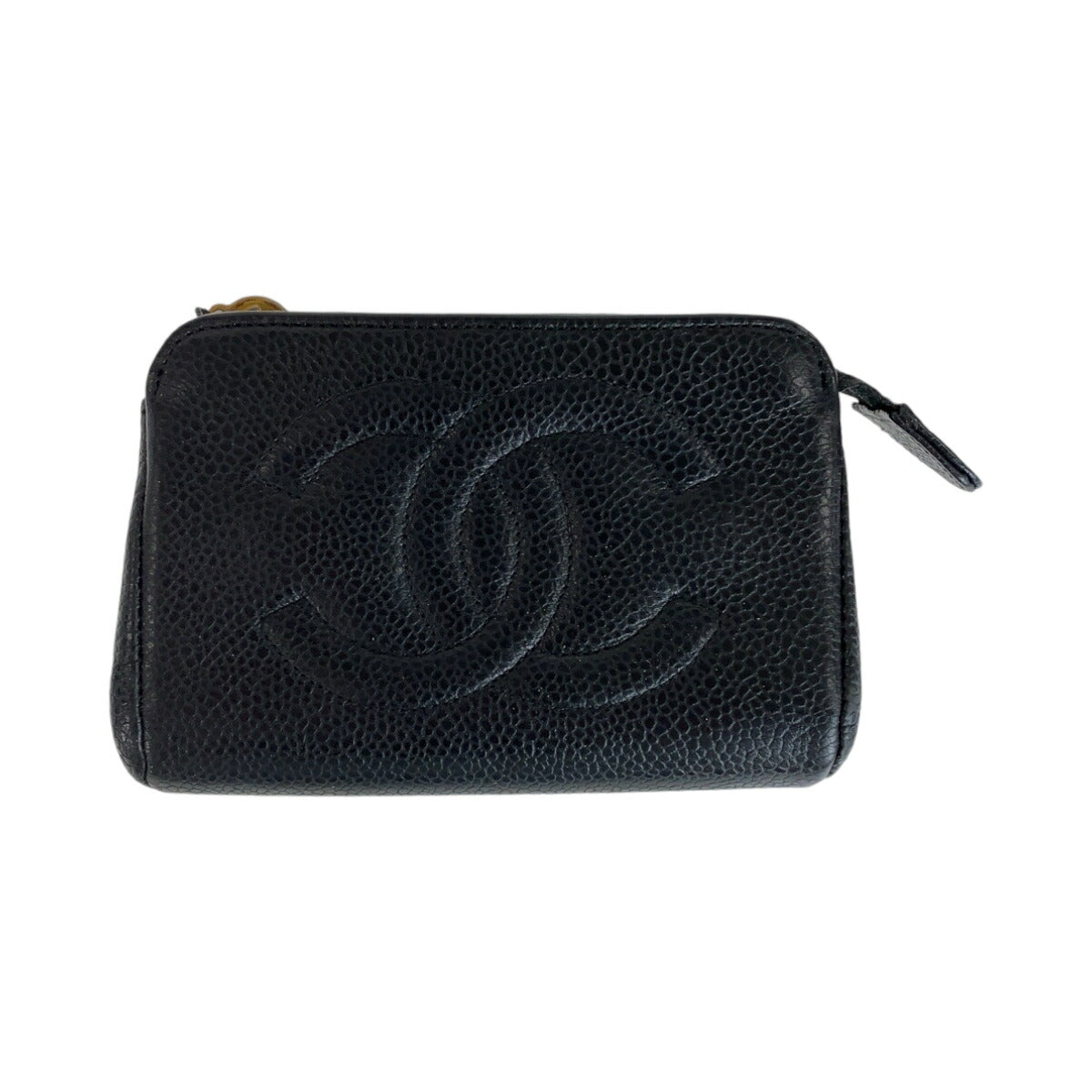 Chanel Vintage Caviar Skin Pouch