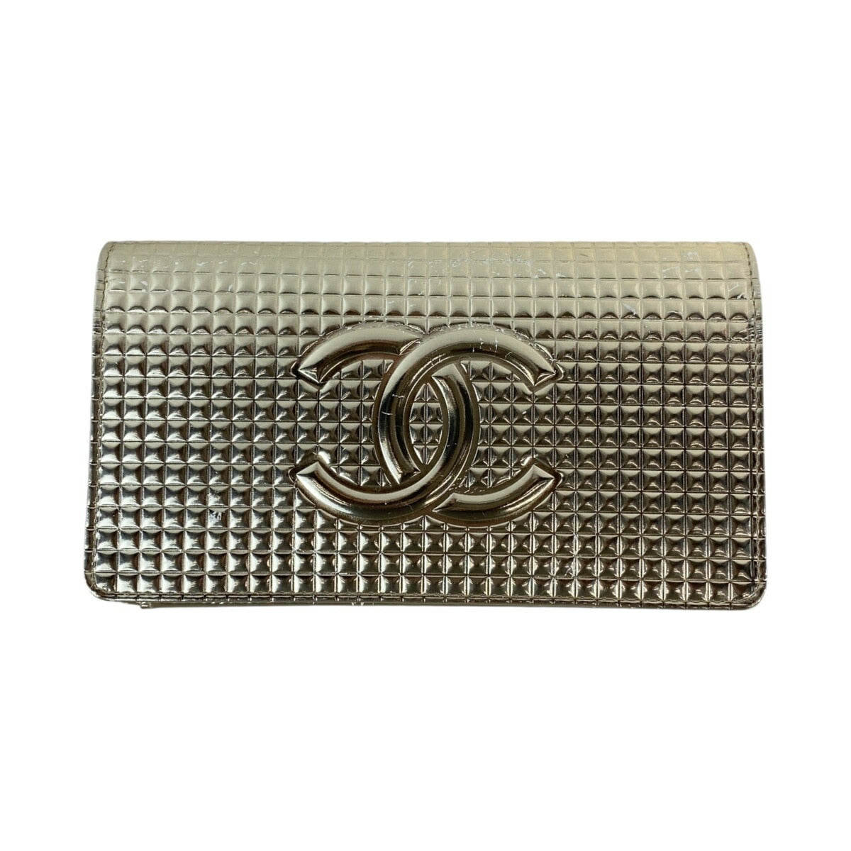 Chanel Leather Micro Chocolate Bar Long Wallet