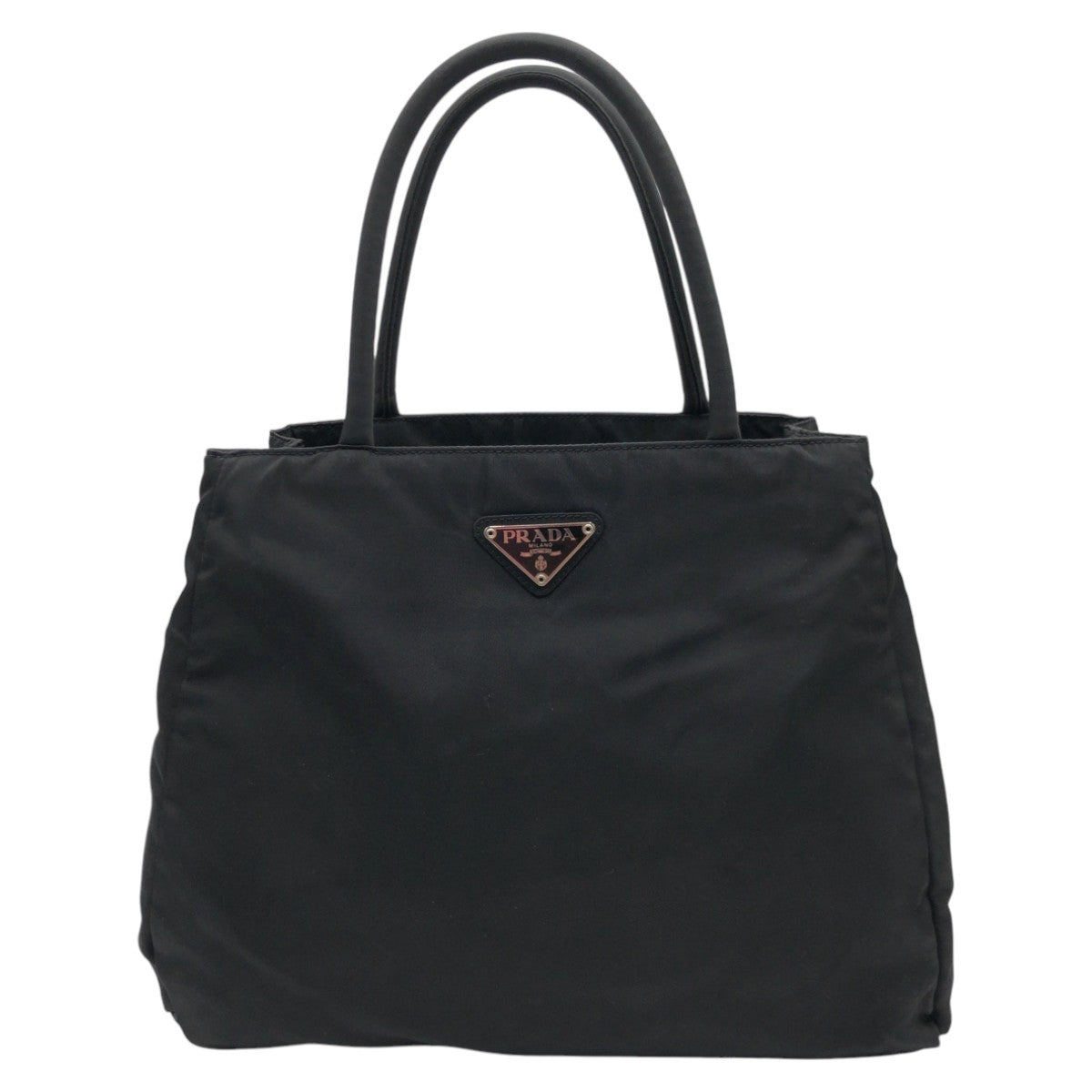 Prada Nylon Tessuto Triangle Logo Tote Bag