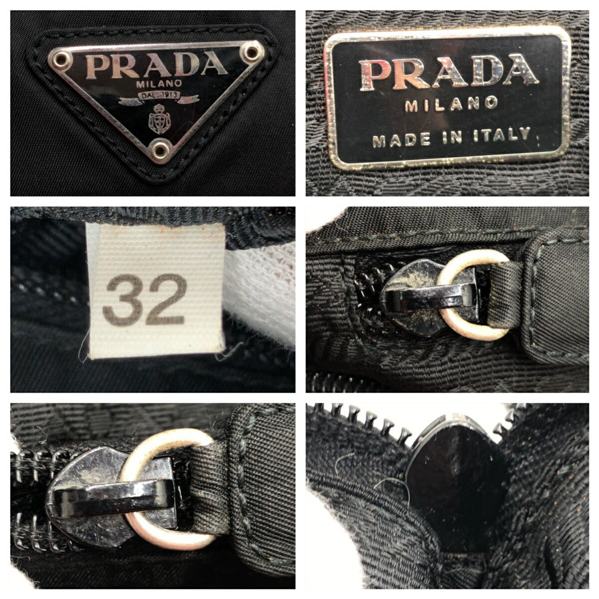 Prada Nylon Tessuto Triangle Logo Tote Bag